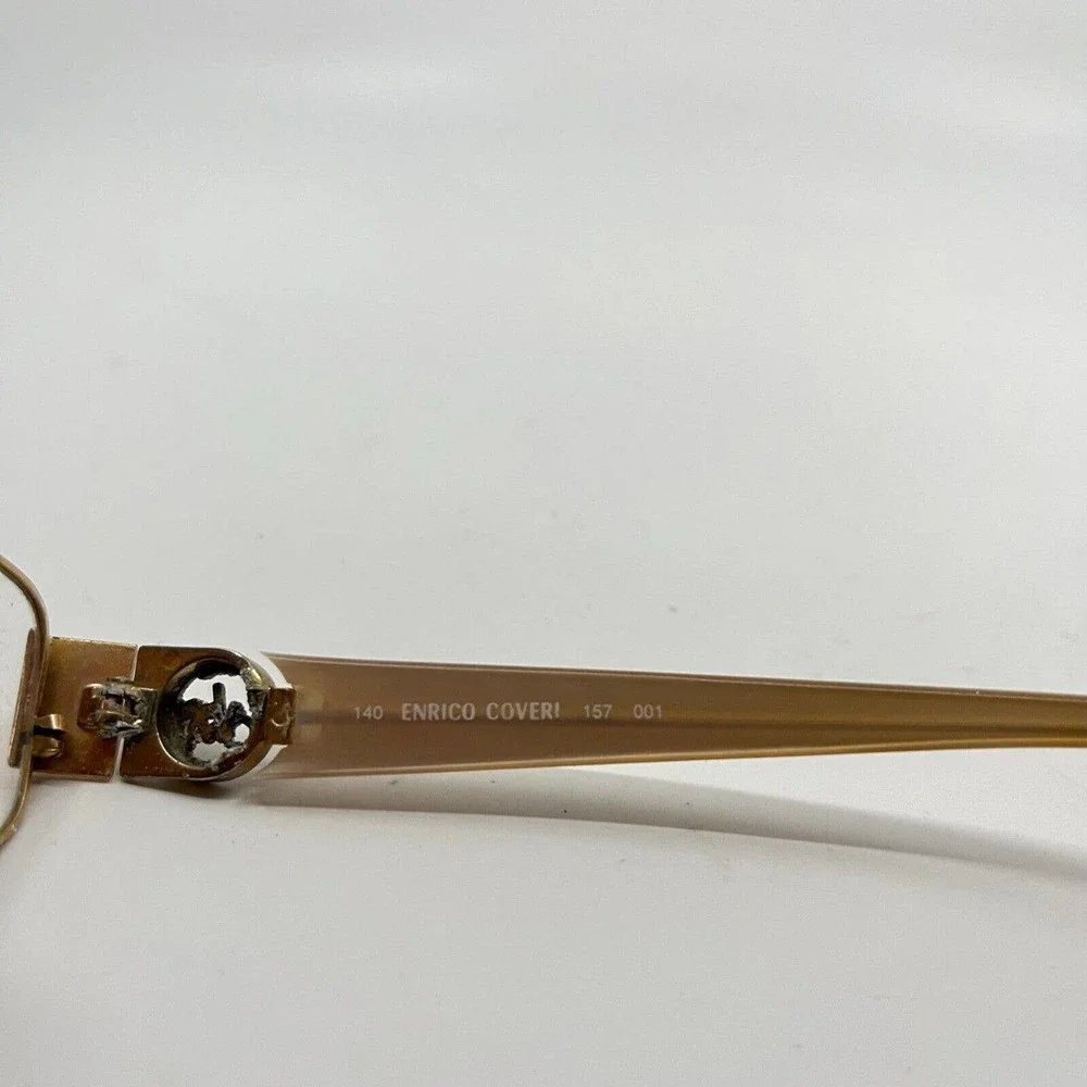 Enrico Coveri Eyeglasses Brown Full Rim‎ Frames 51-18-140 H7307